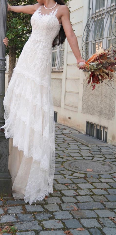 PronoviasMeadow2019 Brautkleid Hochzeitskleid Boho Vintage Spitze in Ingolstadt