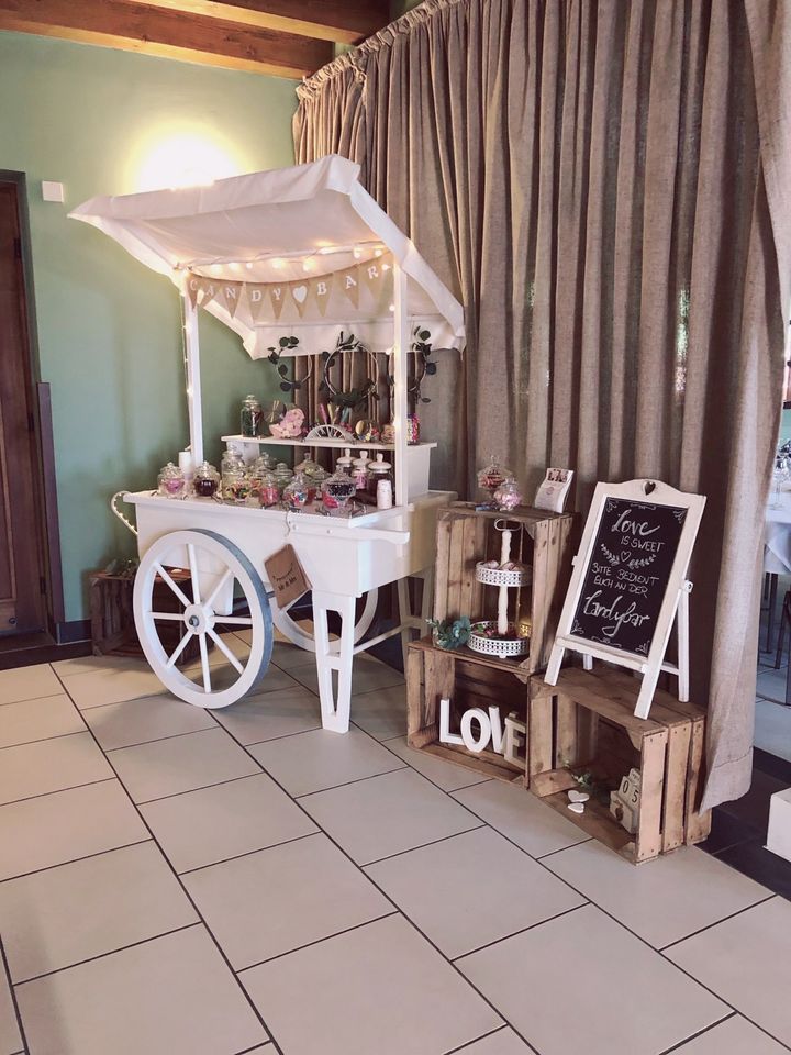 Candybar ♡ diverse Bars im Vintage Style mieten / Hochzeit Candy in Althornbach