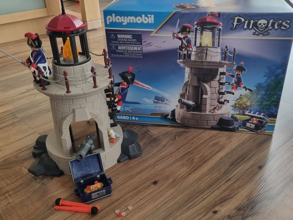 Playmobil 6680 Pirates Soldatenturm mit Leuchtfeuer und 70559 in Ludwigsburg