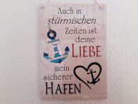 Handmade Wandschild DEINE LIEBE Holz Unikat NEU Hessen - Erbach Vorschau