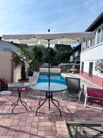 Gartentisch Balkontisch Tisch Glasplatte Sonnenschirm 104c Schirm Saarland - Illingen Vorschau