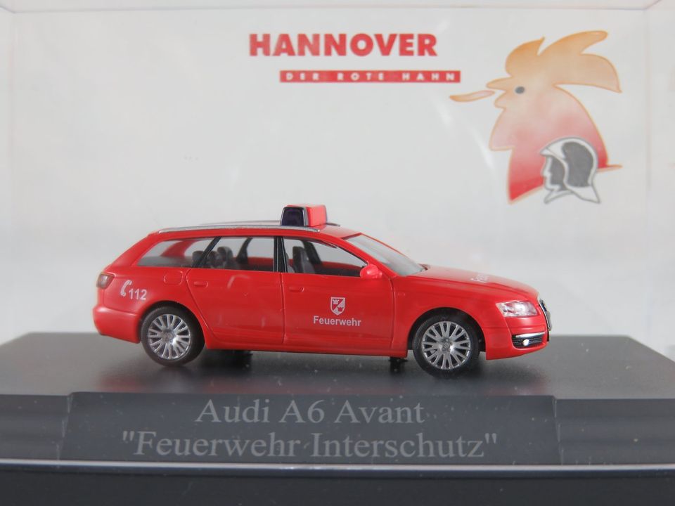 Busch Audi A6 Avant "Feuerwehr Interschutz Hannover 2005" 1:87/H0 in Bad Abbach