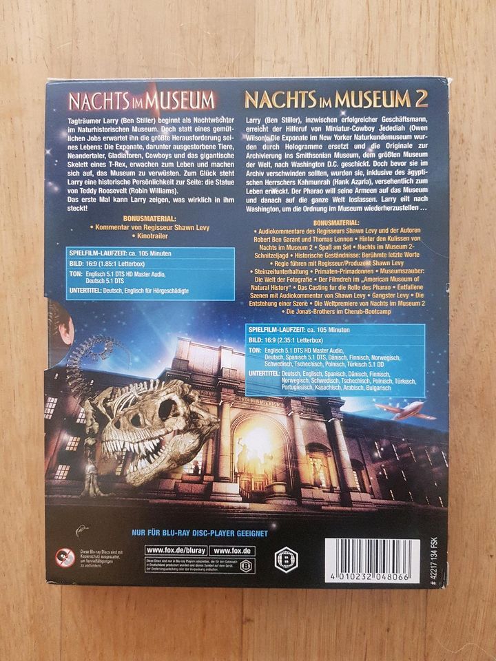 Blu Ray - Nachts im Museum Teil 1 & 2, Film wie NEU in Wiesbaden