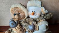 Schneemann und Teddy, Dekoration Winter Nordrhein-Westfalen - Schloß Holte-Stukenbrock Vorschau