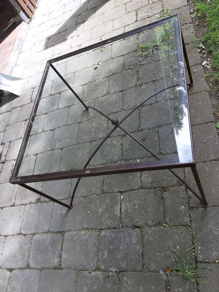 Couchtisch 70 x 70 cm Glasplatte in Bobingen