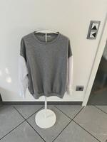 Made in Italy Pulli Bluse grau weiß gr40 Nordrhein-Westfalen - Willich Vorschau