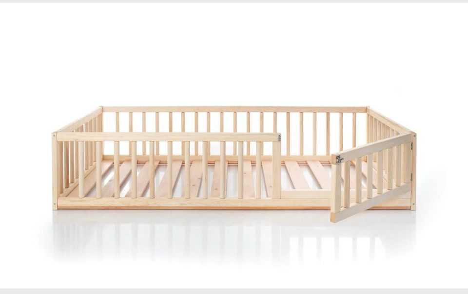 Montessori Kinderbett Bodenbett 140x70 nachhaltig Holz in Melle