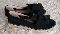 Macarena Velours-Espadrilles Ballerinas mit Schleife Halbschuhe Nordrhein-Westfalen - Langerwehe Vorschau