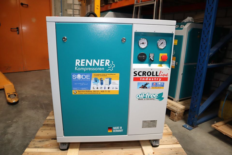 neuer ölfreier SCROLL 7,5 kW Kompressor RENNER SL-I 7,5 in Erlangen