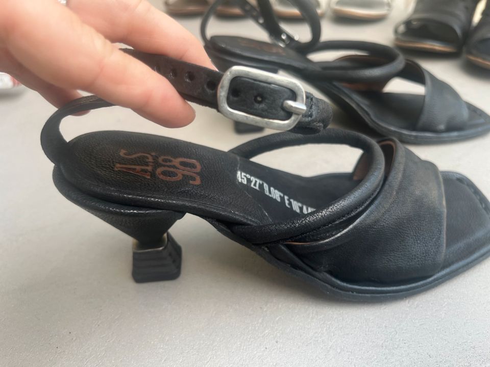 AS 98 Sandalen schwarz 38 mit Absatz, NP 129 in Dortmund