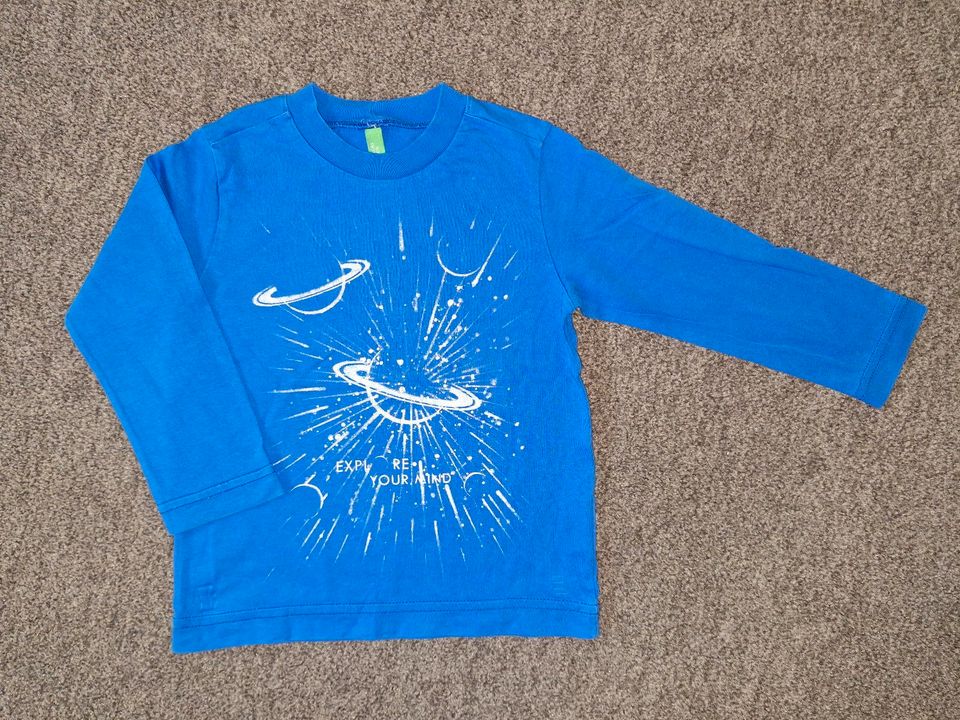 Longsleeve/langarm Shirt, Colors of Benetton, Gr 92/2Y blau Space in Mülheim (Ruhr)