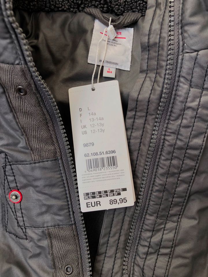 s.oliver Jacke Winter  gr.164 anthrazit Neu VP 89,95€ in Visselhövede