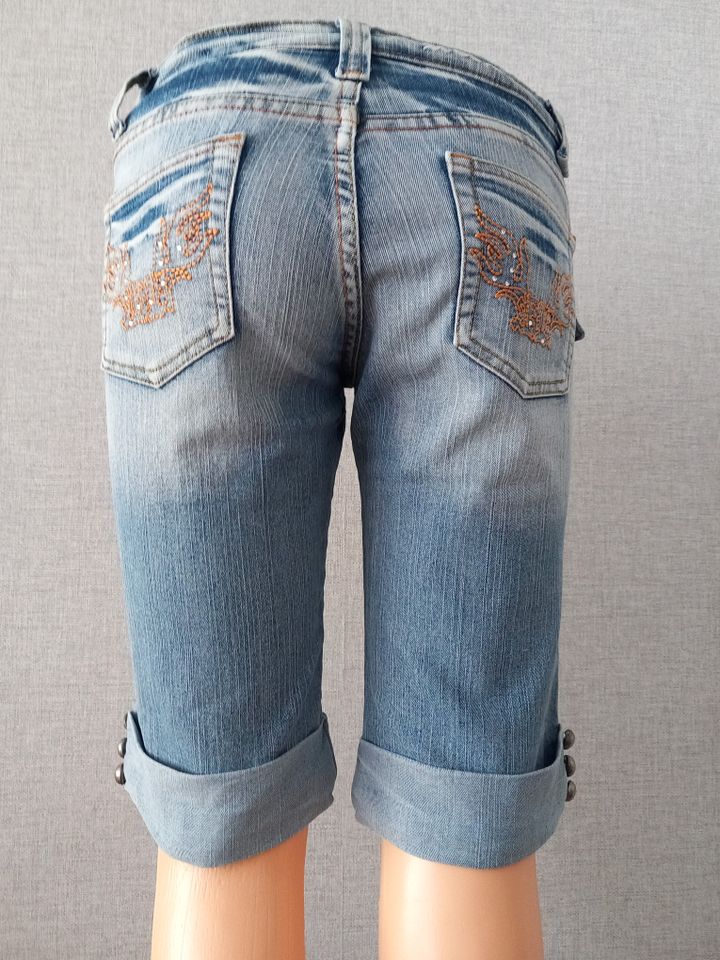 KELLY  BELL  Damen Jeans Bermuda  Shorts  Gr. 38 Blau in Neuss