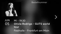 Olivia Rodrigo 1x Ticket Frankfurt Stehplatz Baden-Württemberg - Mannheim Vorschau