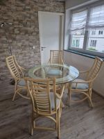 Rattern Wohnzimmer Runder Tisch mit 4 Stühle Berlin - Tempelhof Vorschau