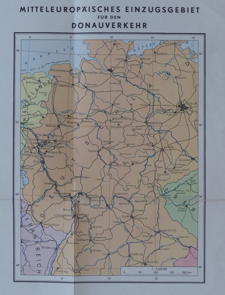 Kartographie der DONAU-DAMPFSCHIFFAHRTS-GESELLSCHAFT in Friedrichshafen