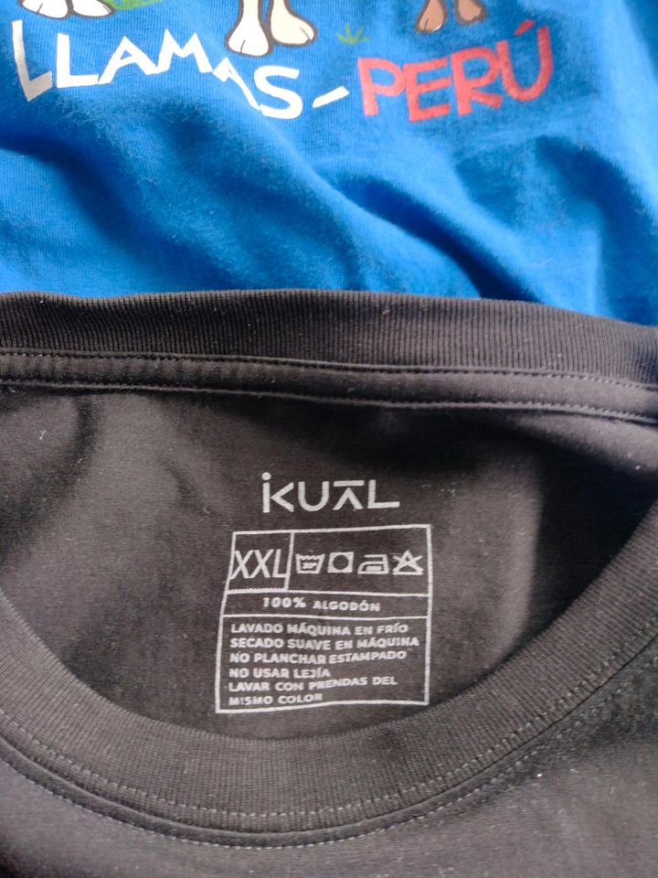2 T-Shirts Shirts aus Peru Gr. XL fallen aus wie L Top in Pfinztal