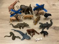 14 Schleich-Tiere Wildtiere Elefant, Tiger, Löwe, Krokodil Hessen - Herborn Vorschau