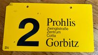 Dresden Linienschild Straßenbahn Linie 2 Hessen - Schmitten Vorschau