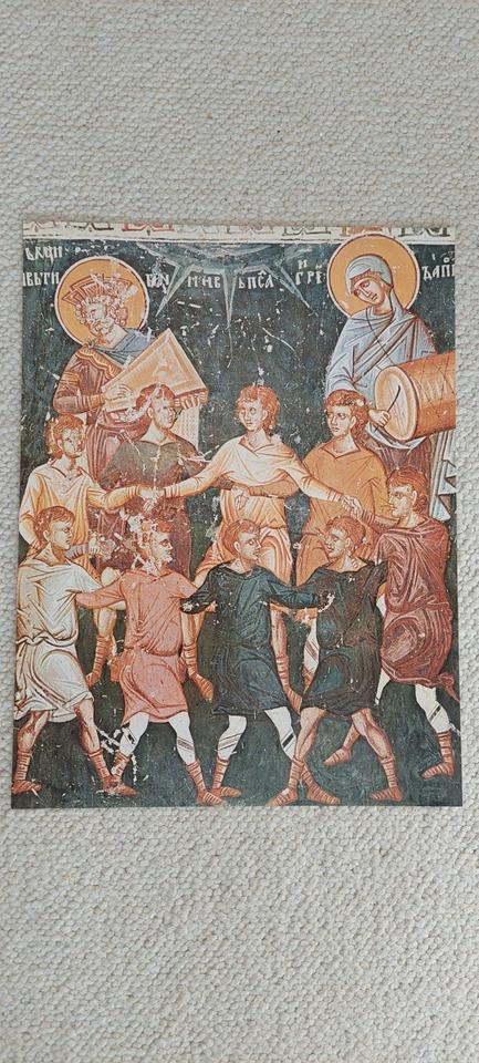 Dachbodenfund, Kunstmappe, Freskomalerei, 1341-1349, 12 Blätter in Bielefeld