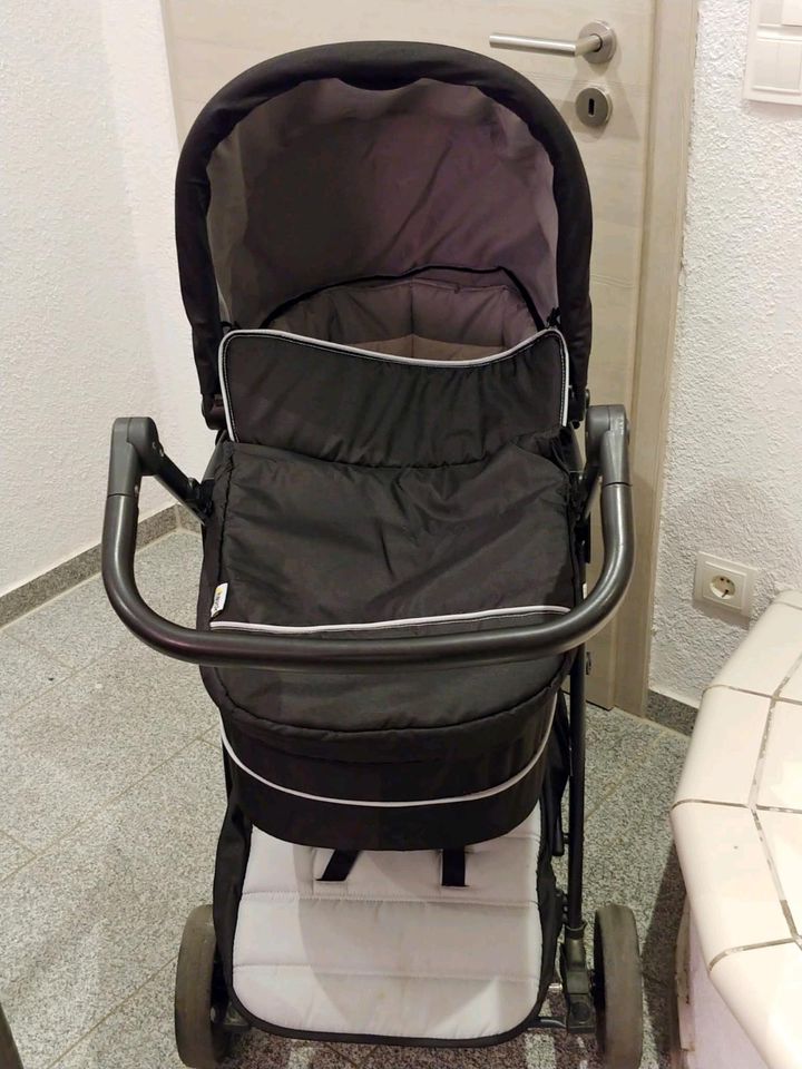 Hauck Kinderwagen-Set inkl. Isofix Basis Caviar Silver in Lichtenau