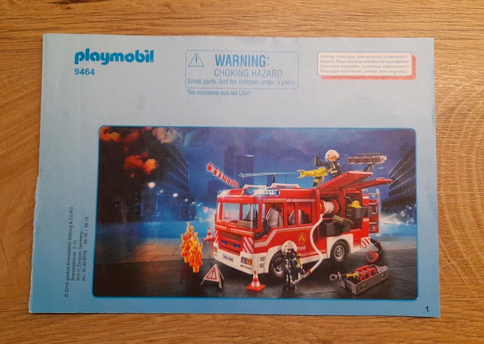 Feuerwehr Rüstfahrzeug Playmobil 9464 in Wipperfürth