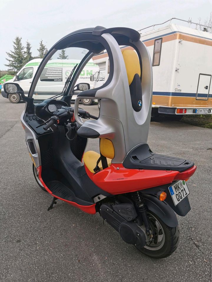 BMW C1 Motorroller, Fahren ohne Helm in Neuenrade