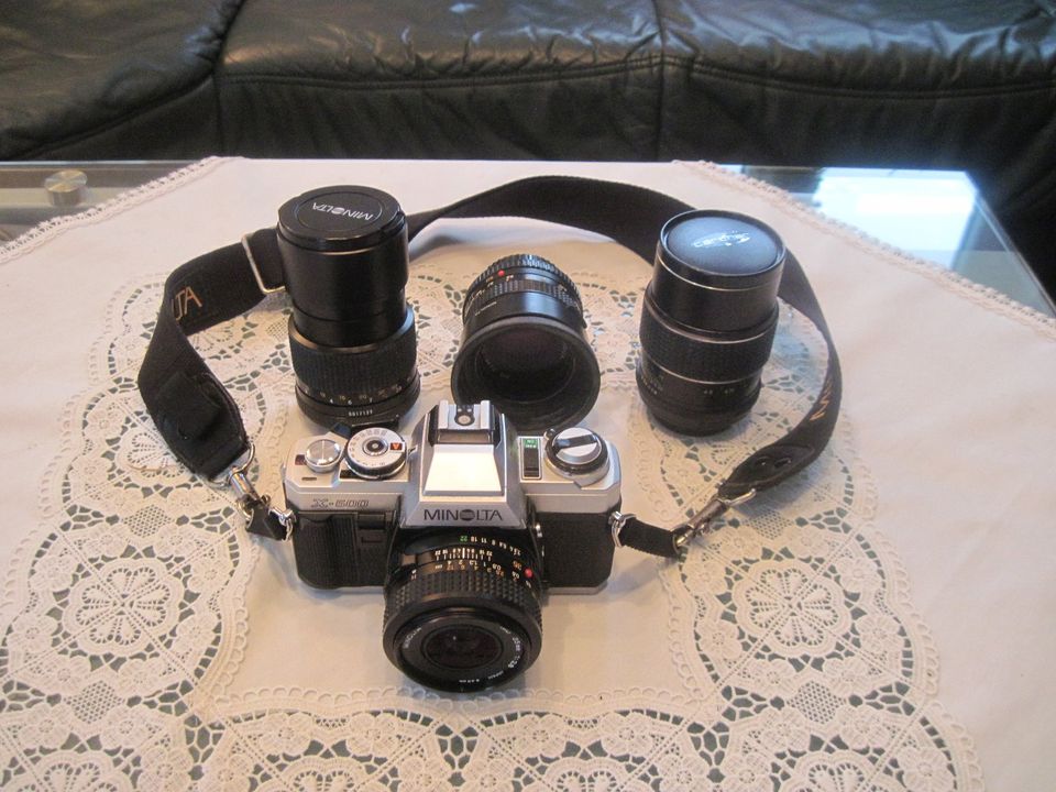 ❗Minolta X-500 Spiegelreflexkamera mit 4 Objektive❗ in Sonthofen