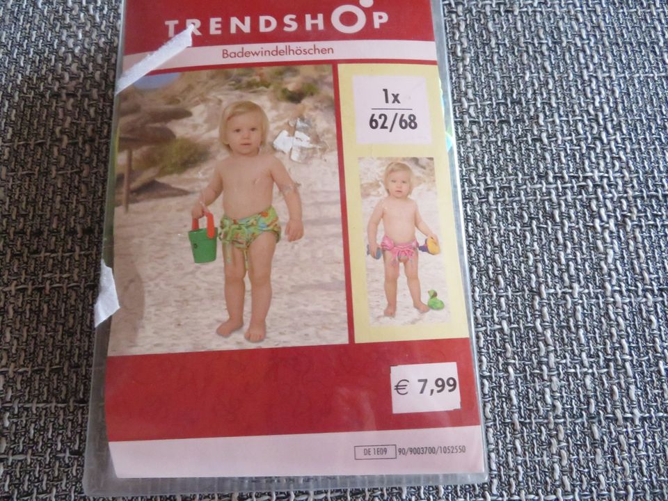 Badewindelhöschen Badehose Gr.62/68 Neu nur 2 Euro in Sarow