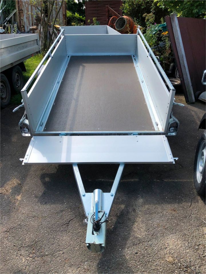 AGADOS Anhänger,VZ 26 Alu,750 kg mit Reling, 2483x1290x450 mm,Neu in Siek