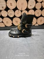 Moschino Milano Boots Leder Biker Leder Gold 39 Baden-Württemberg - Backnang Vorschau