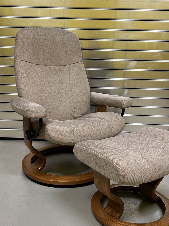 Ekornes Stressless Sessel inkl Hocker. Consul (M) in Ratingen