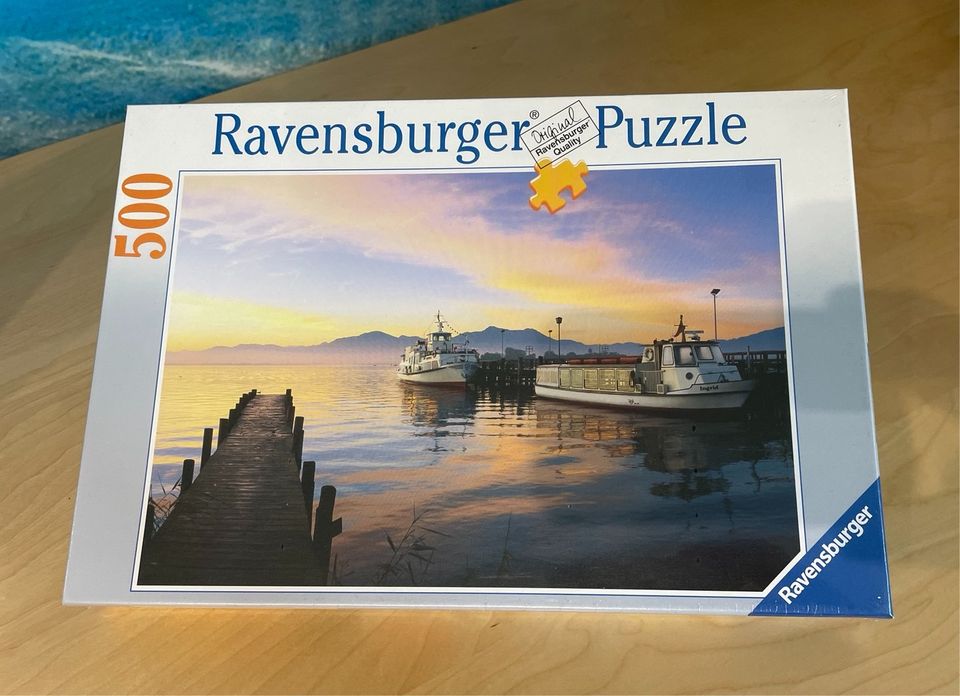 Ravensburger Puzzle - NEU -Chiemsee Hafen in Gstadt -RARITÄT in Stein