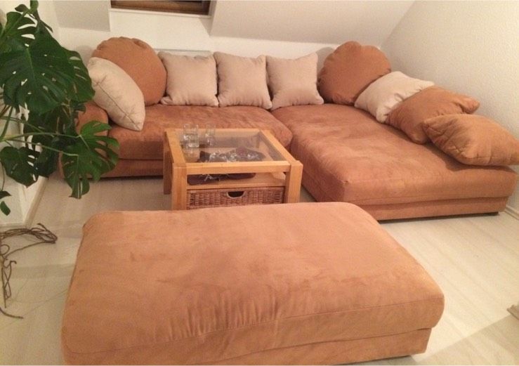 11 tlg. Wohnzimmer Möbel SET/Couch,Schränke,Schreibtisch,Esstisch in Pössneck