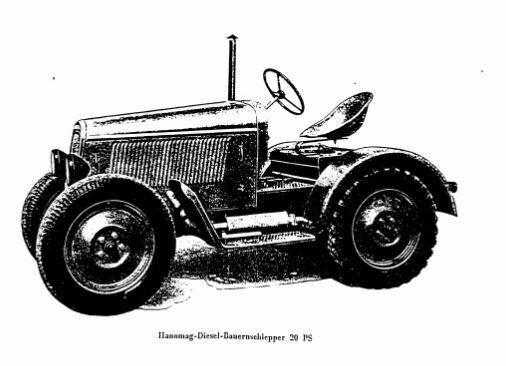 Handbuch Hanomag-Diesel-Klein-Zugwagen SS20 Bauernschlepper RL 20 in Gersfeld