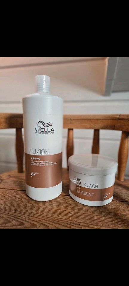 Set: 1 Liter Wella Fusion Shampoo + Maske / Kur 500 ml in Bad Kreuznach