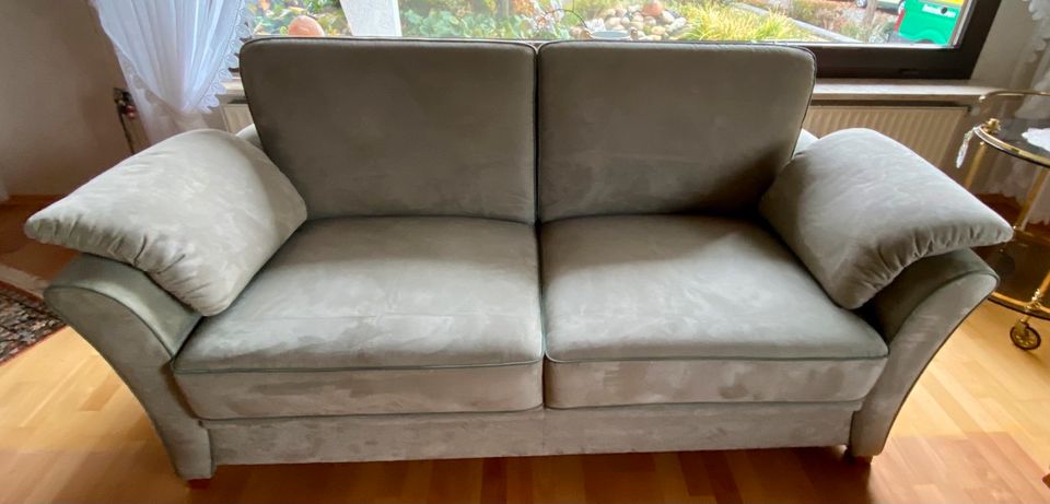 Polstermöbel Sofa Sessel 2-Sitzer Couch grün grau Kempf in Münster