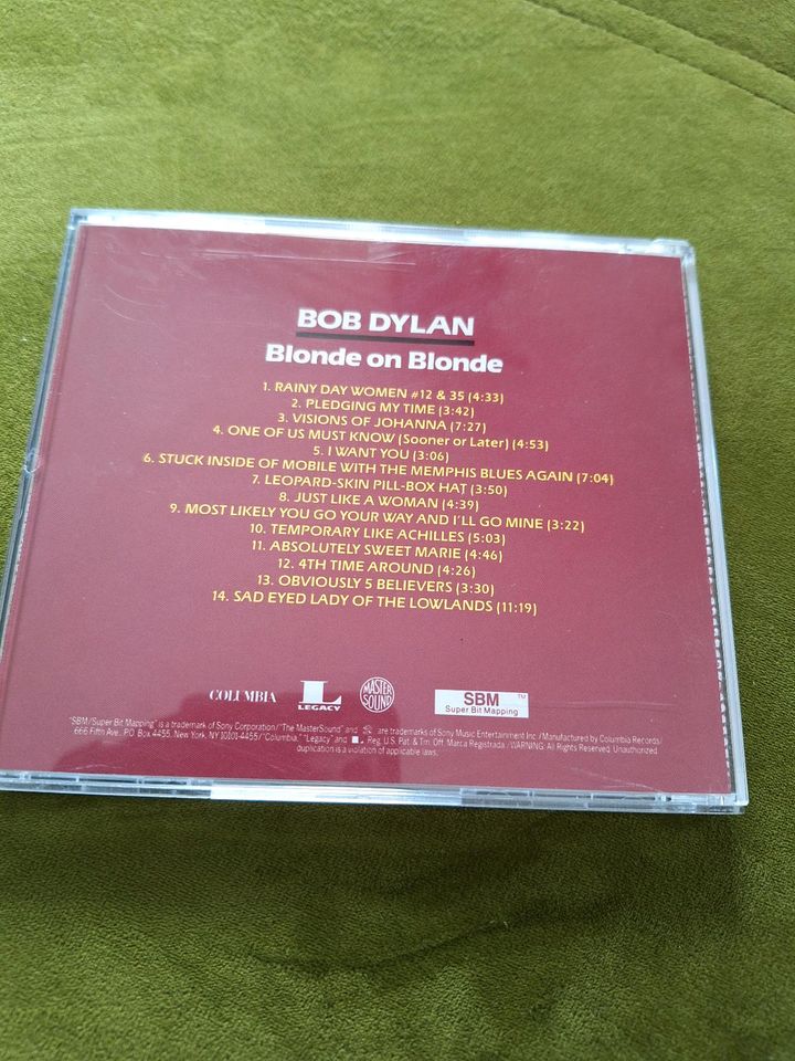 Bob Dylan blonde on blonde gold CD in Oberroth