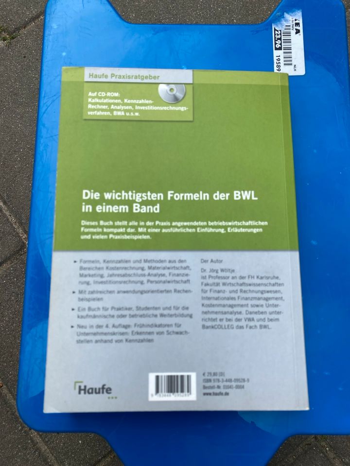 Betriebswirtschaftliche Formelsammlung 4.Auflage in Regensburg