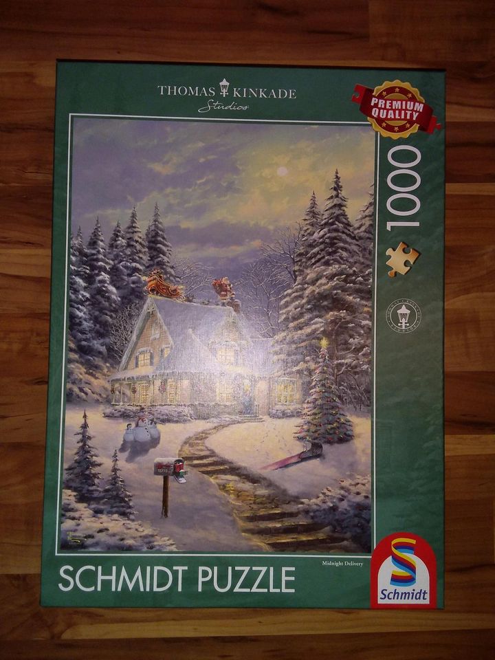 Puzzle Kinkade, Am Heiligabend ,1000 Teile in Vitte