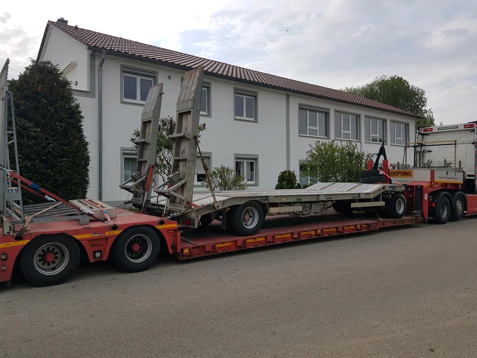 Transporte Tieflader Teleskoplader Mobilbagger  Bagger Radlader in Jossgrund