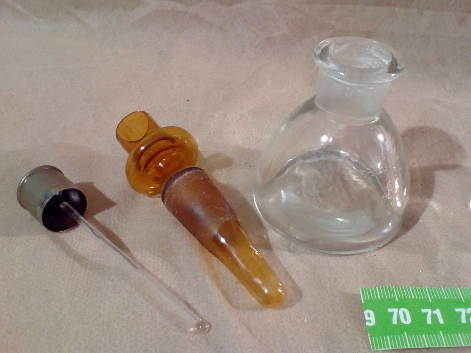 2 vintage Flaschen für Mikroskop Immersion-Öl Zeiss Leica Lomo in Görlitz
