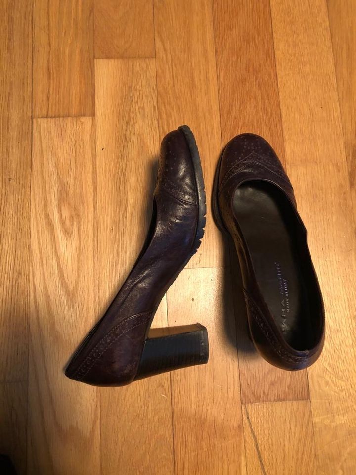 Braune Designer Pumps von Lara Manni made in Italy in Wasserburg am Inn