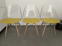 3 Designerstühle mit transparenter Lehne und grüner Sitzfläche Nürnberg (Mittelfr) - Aussenstadt-Sued Vorschau