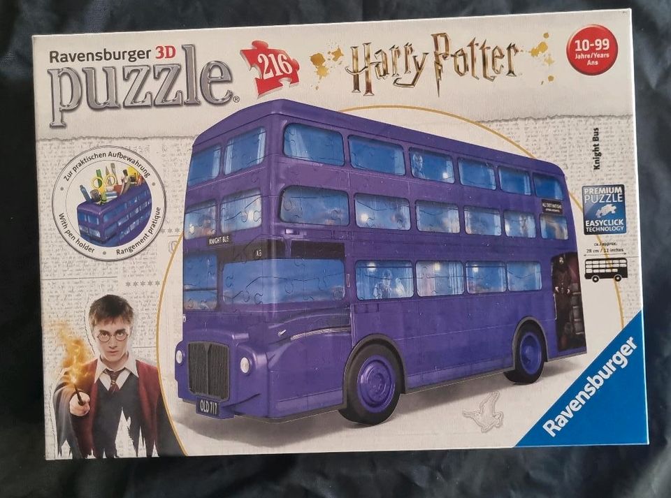 3D Puzzle Harry Potter Knight Bus Stiftebox Stifthalter in Schwelm