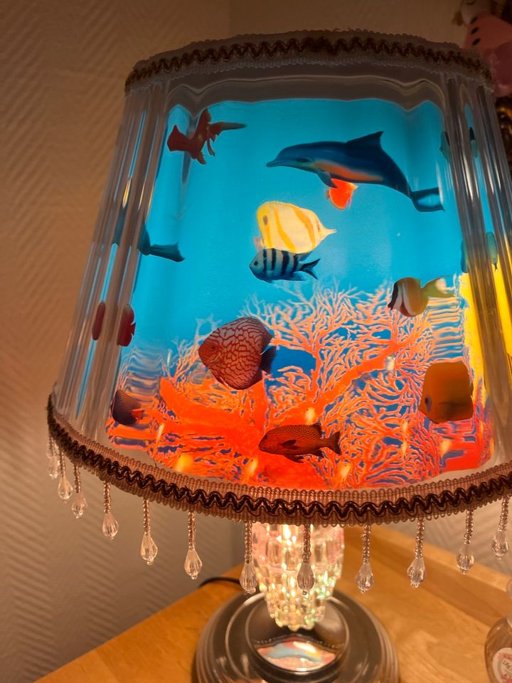 ❗️Rarität❗️Rotierende Tischlampe Unterwasserwelt Aquariumlampe in Hamburg
