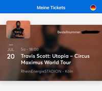 Travis Scott Circus Maximus: 2x Sitzplätze nebeneinander - Köln Hessen - Langen (Hessen) Vorschau