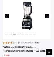 BOSCH MMBH6P6BDE VitaBoost Hochleistungsmixer Schwarz Nordrhein-Westfalen - Witten Vorschau