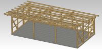 Halle für Agrar/Landwirtschaft-Holz Leimholz Holzunterstand 6x12m Bayern - Penzing Vorschau