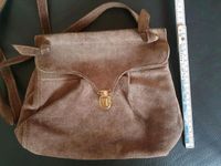 Schöne Vintage Echt Wildleder Tasche schokobraun Hessen - Lorsch Vorschau